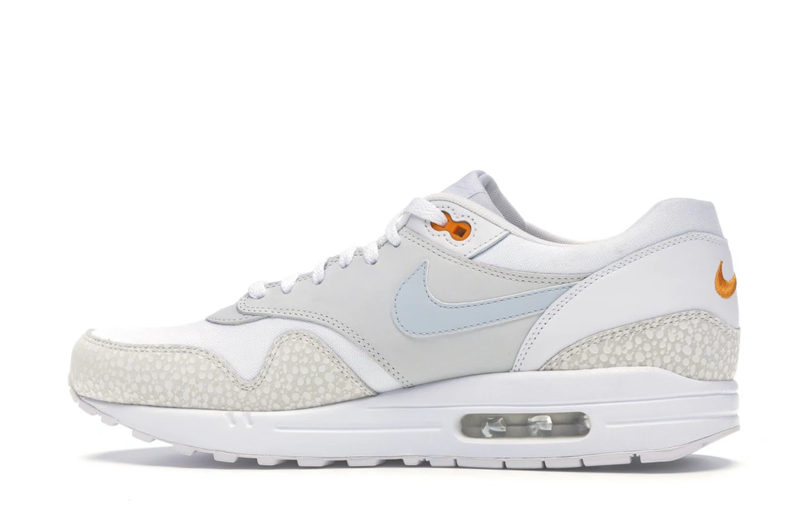 Vue 20 de Nike Air Max 1 White Kumquat