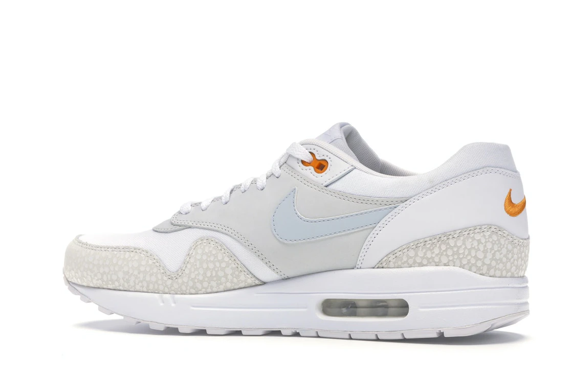 Vue 21 de Nike Air Max 1 White Kumquat