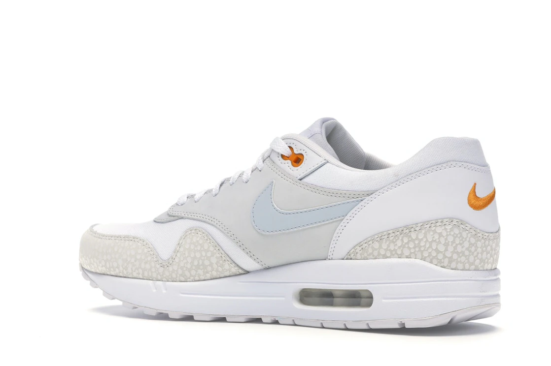 Vue 22 de Nike Air Max 1 White Kumquat