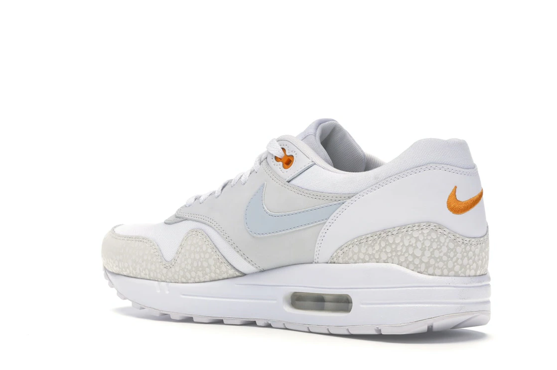 Vue 23 de Nike Air Max 1 White Kumquat