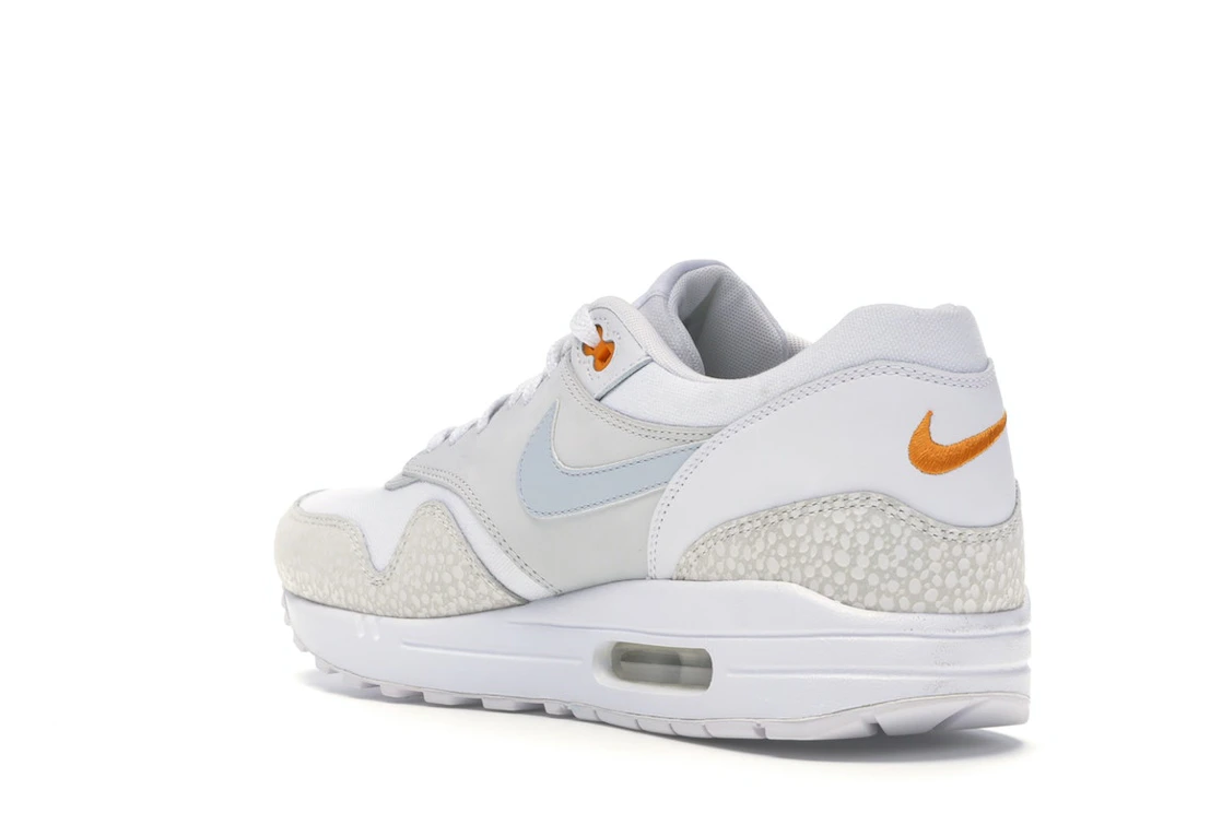 Vue 24 de Nike Air Max 1 White Kumquat