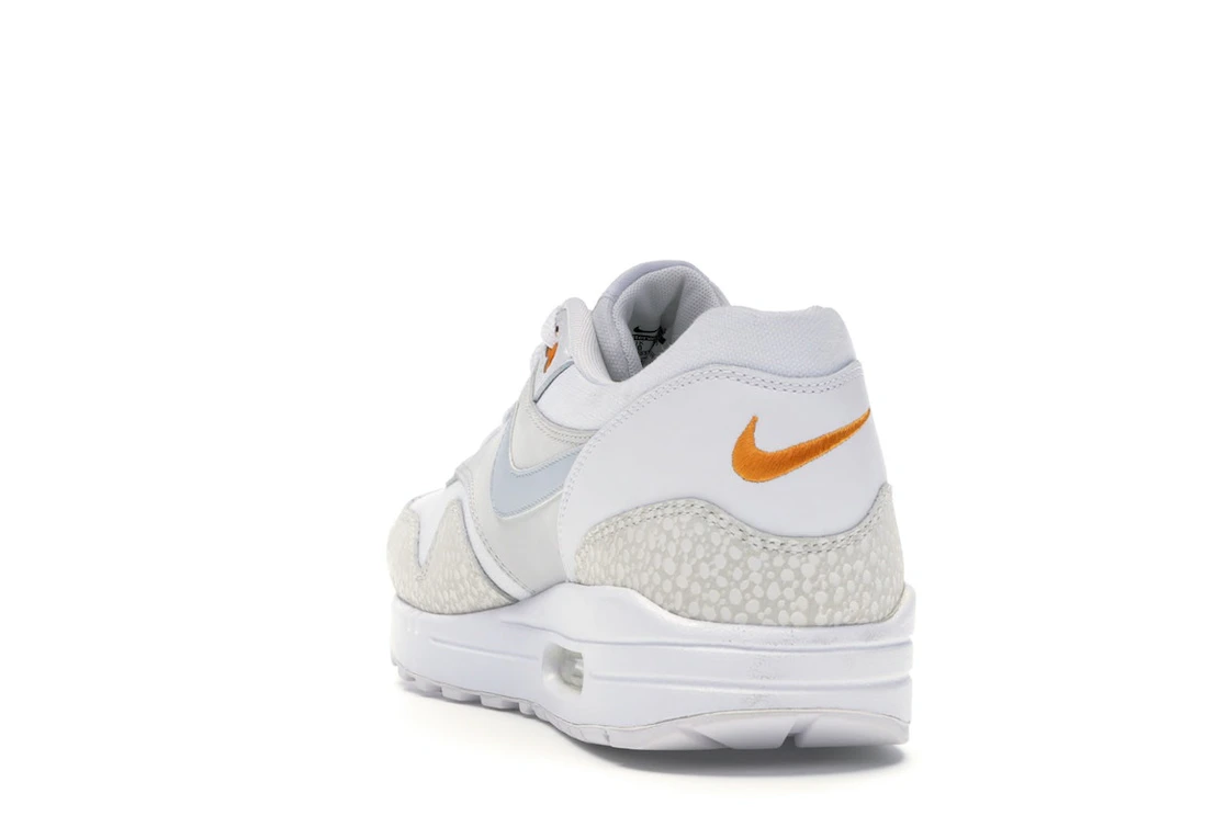 Vue 26 de Nike Air Max 1 White Kumquat