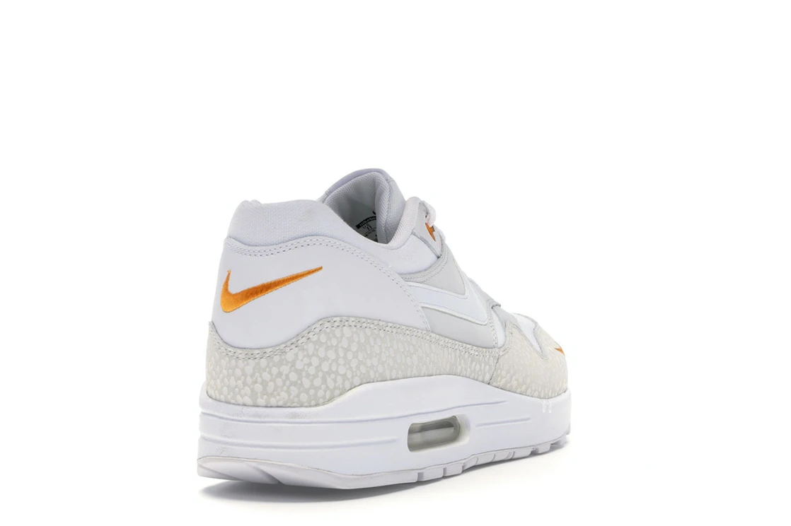 Vue 30 de Nike Air Max 1 White Kumquat