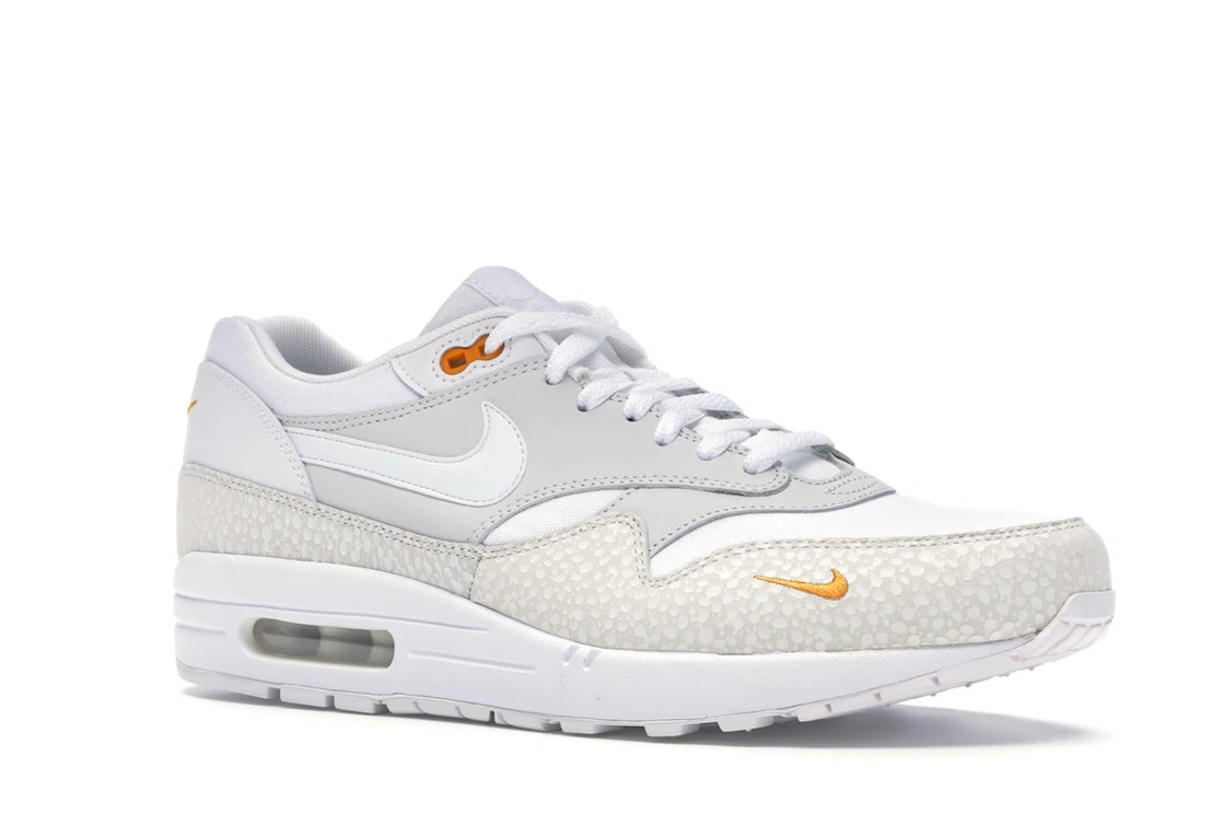 Vue 4 de Nike Air Max 1 White Kumquat