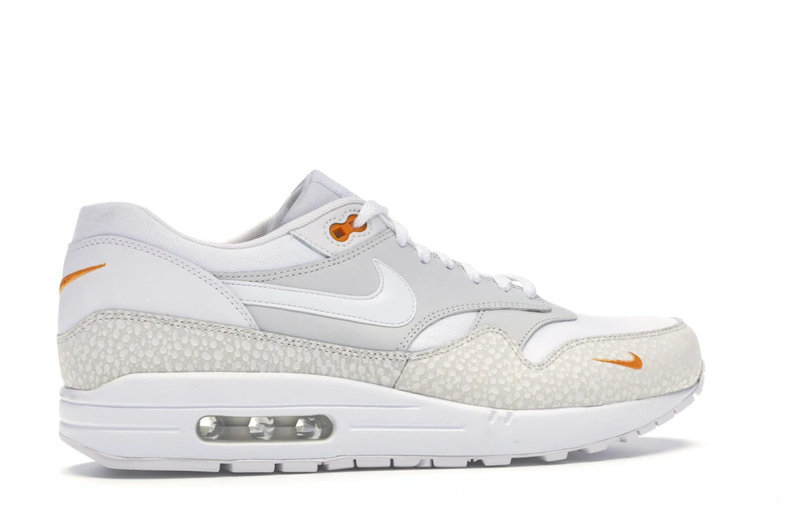Vue 35 de Nike Air Max 1 White Kumquat