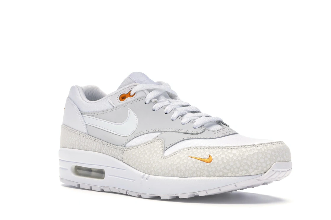 Vue 5 de Nike Air Max 1 White Kumquat