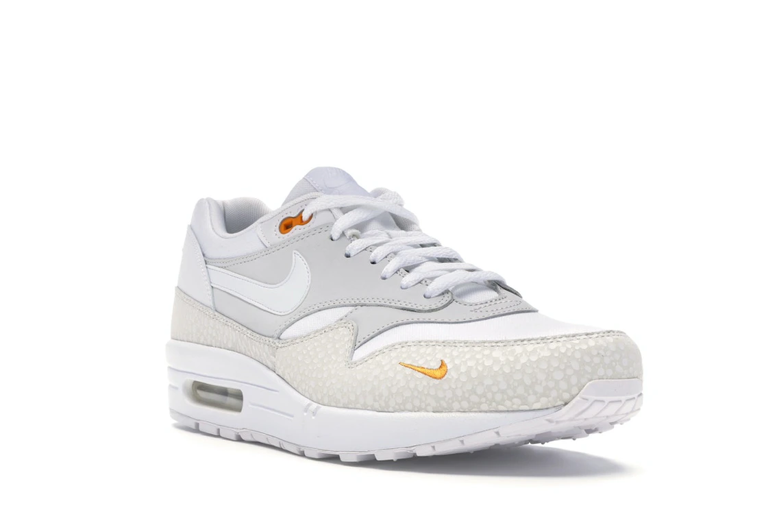 Vue 6 de Nike Air Max 1 White Kumquat