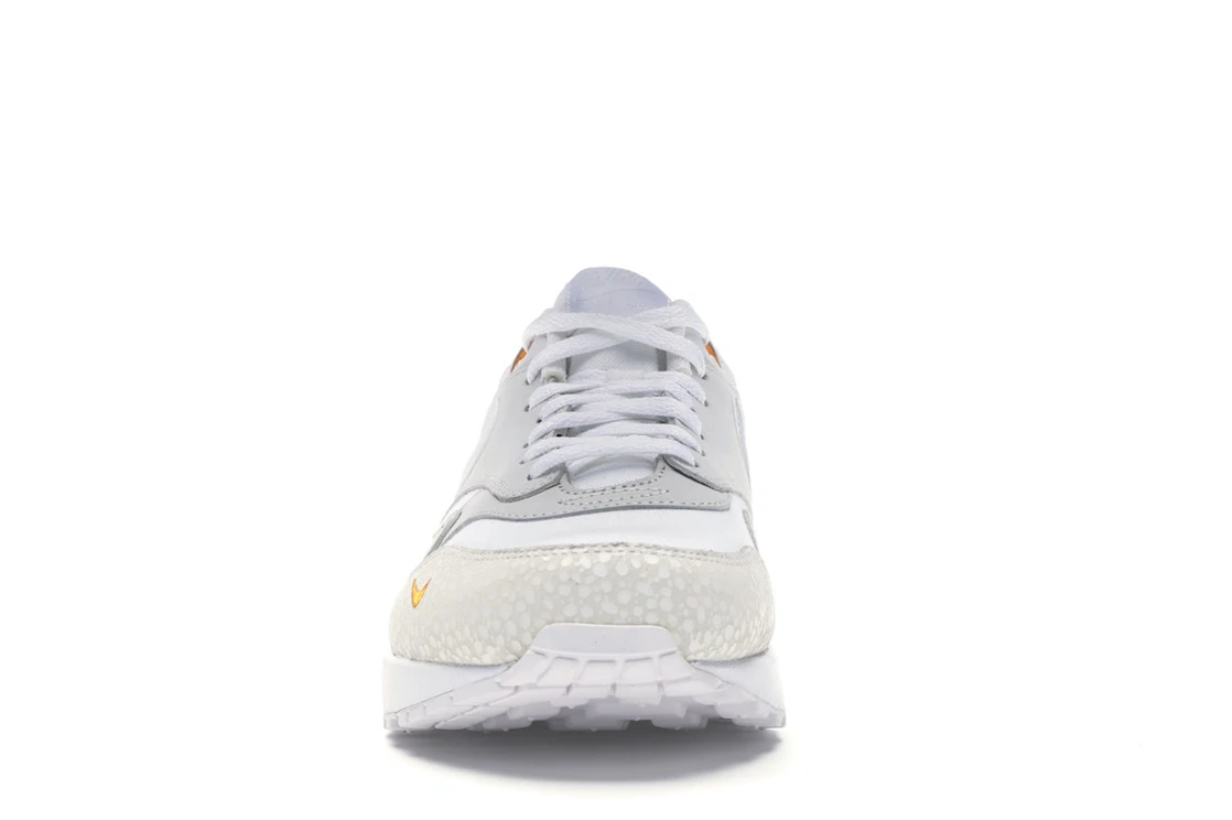 Vue 10 de Nike Air Max 1 White Kumquat
