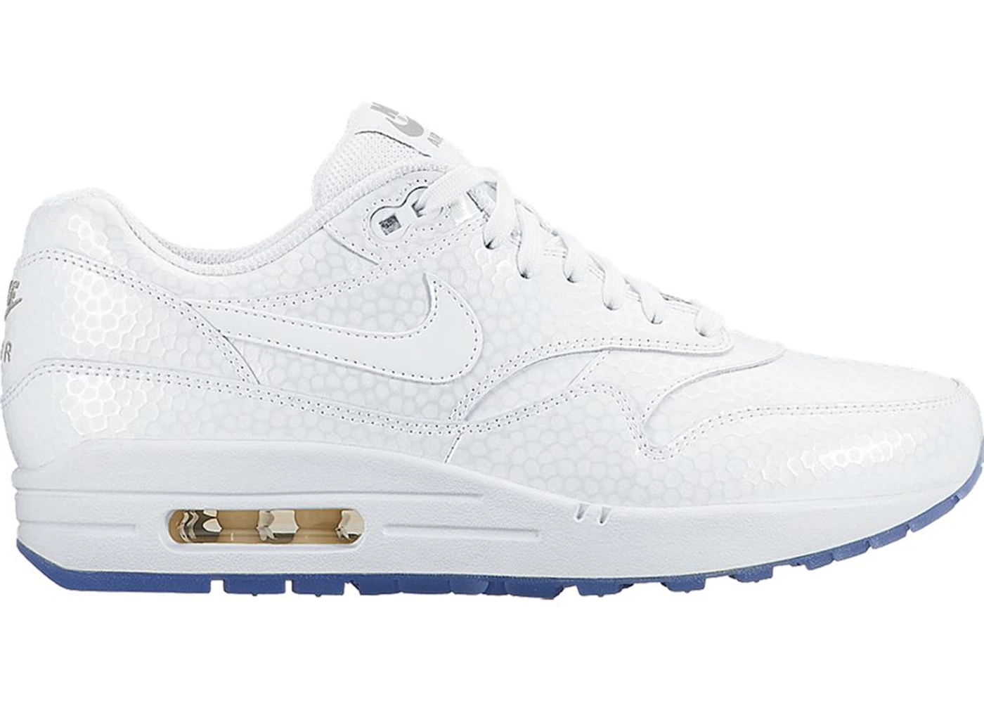 Nike Air Max 1 White Metallic Silver Ice 