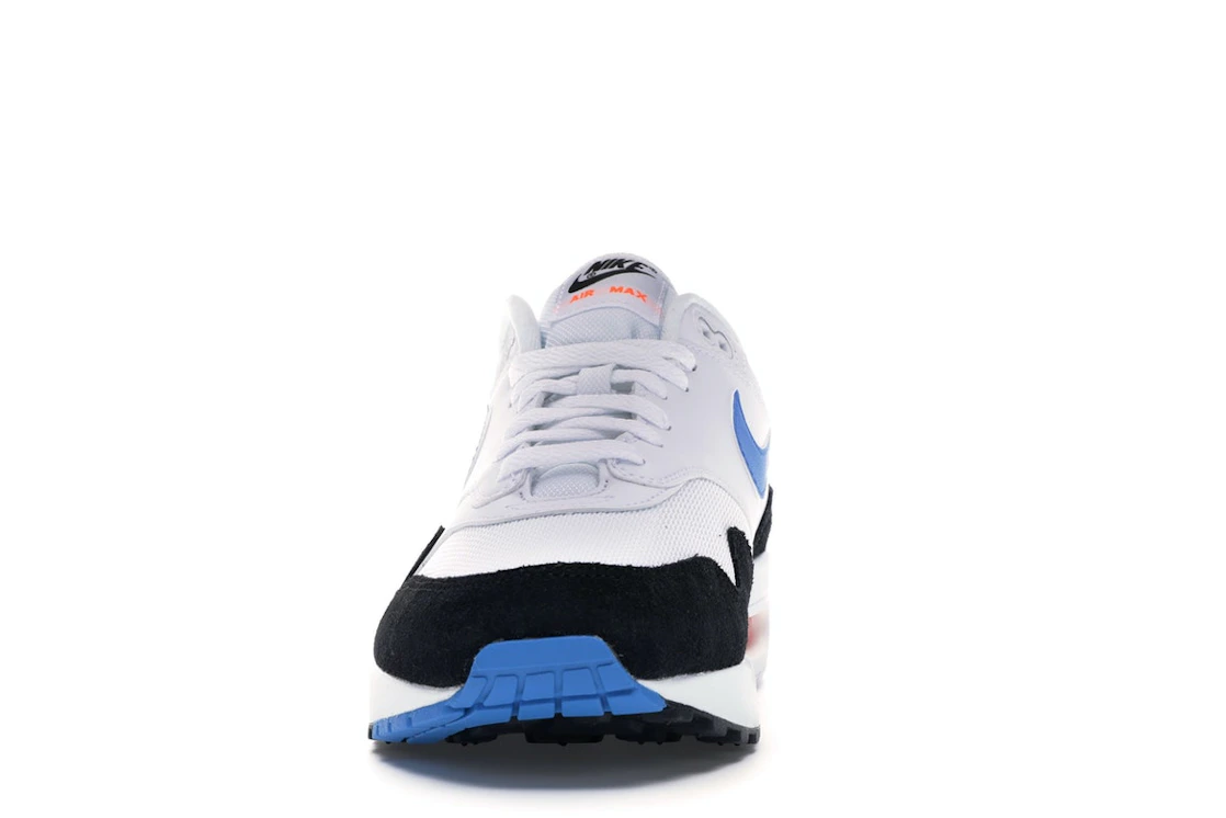 Vue 11 de Nike Air Max 1 White Photo Blue Black