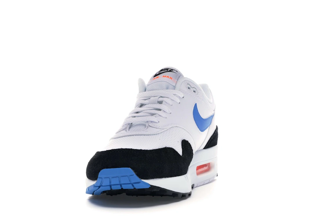 Vue 12 de Nike Air Max 1 White Photo Blue Black