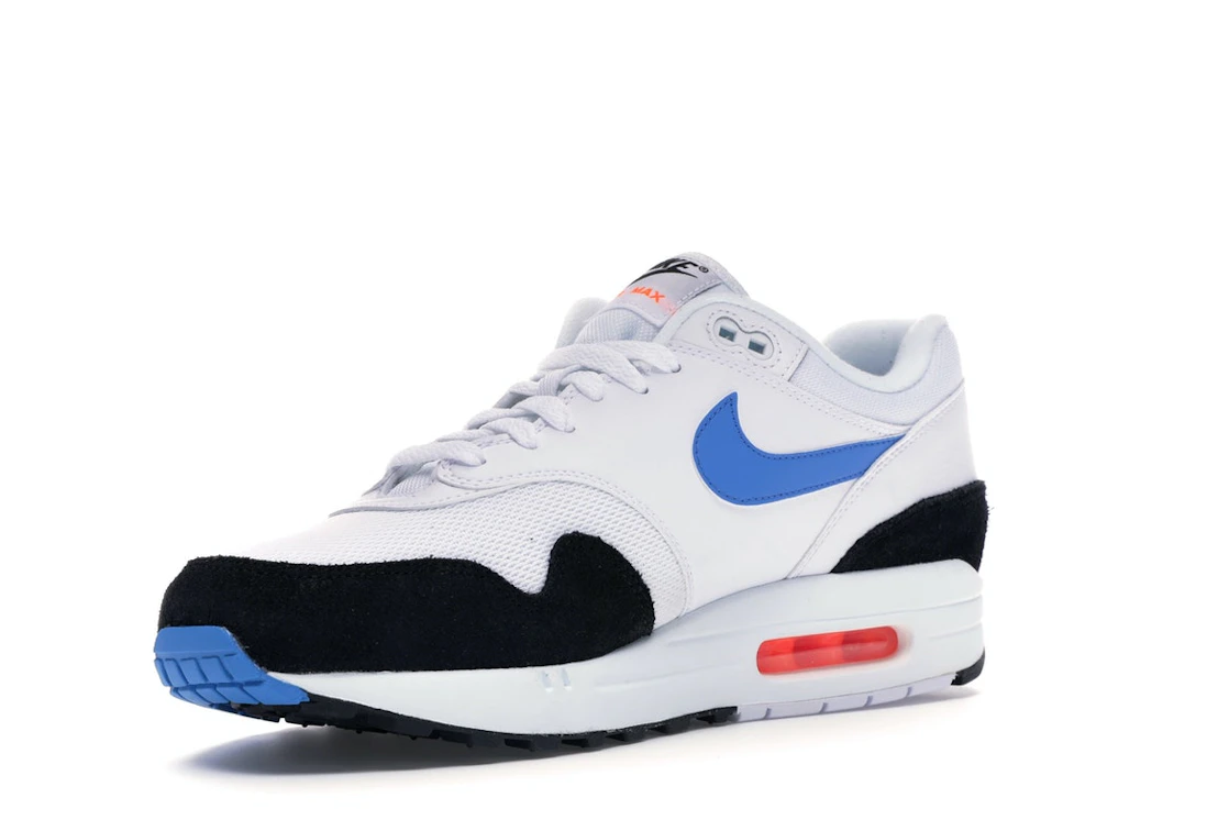 Vue 15 de Nike Air Max 1 White Photo Blue Black