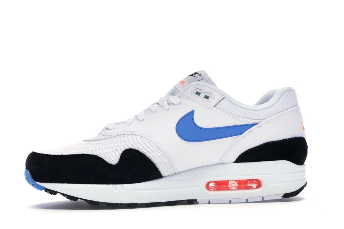 Vue 18 de Nike Air Max 1 White Photo Blue Black