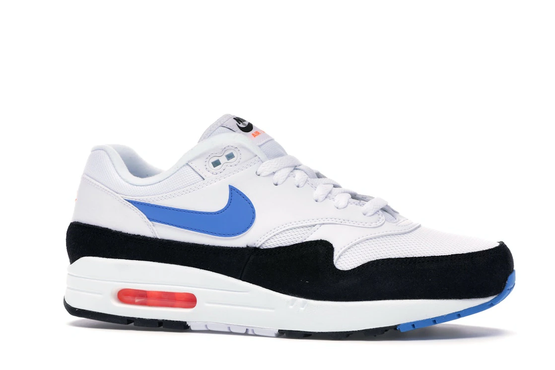 Vue 3 de Nike Air Max 1 White Photo Blue Black