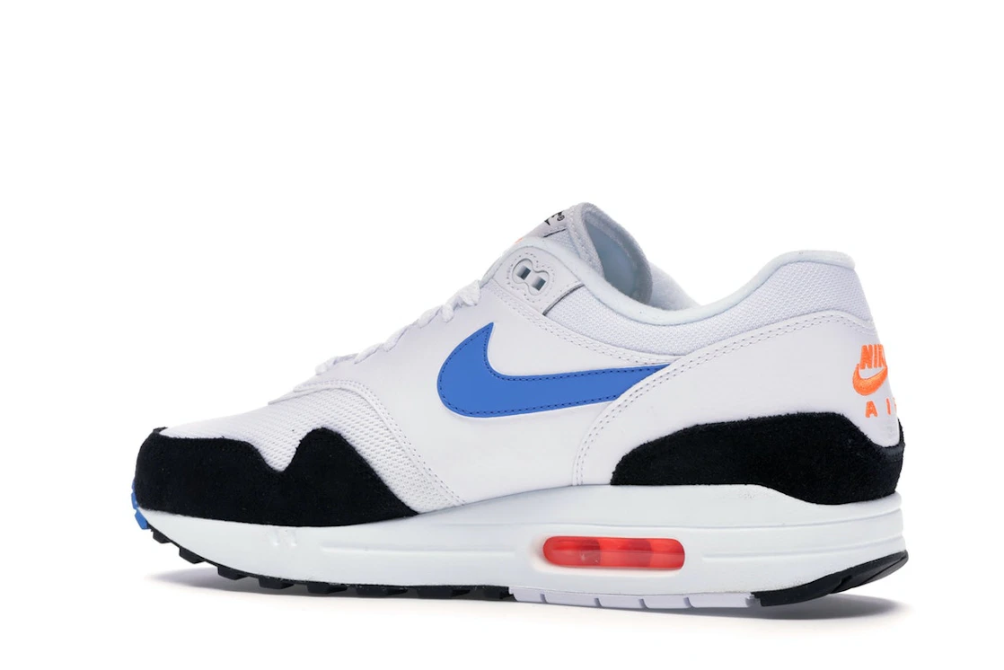 Vue 22 de Nike Air Max 1 White Photo Blue Black