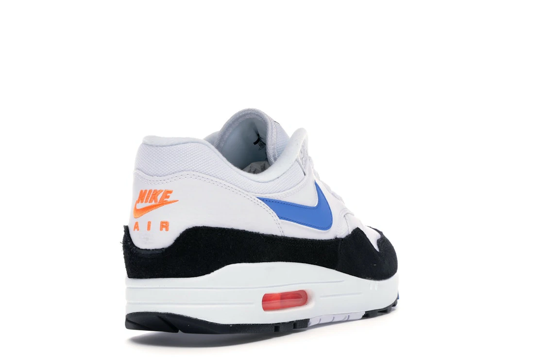 Vue 31 de Nike Air Max 1 White Photo Blue Black