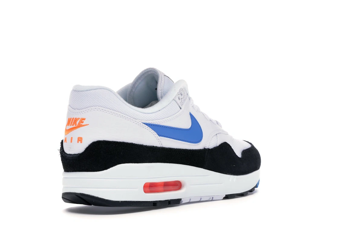 Vue 32 de Nike Air Max 1 White Photo Blue Black