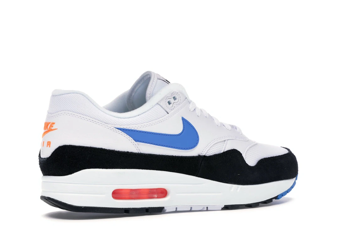 Vue 34 de Nike Air Max 1 White Photo Blue Black