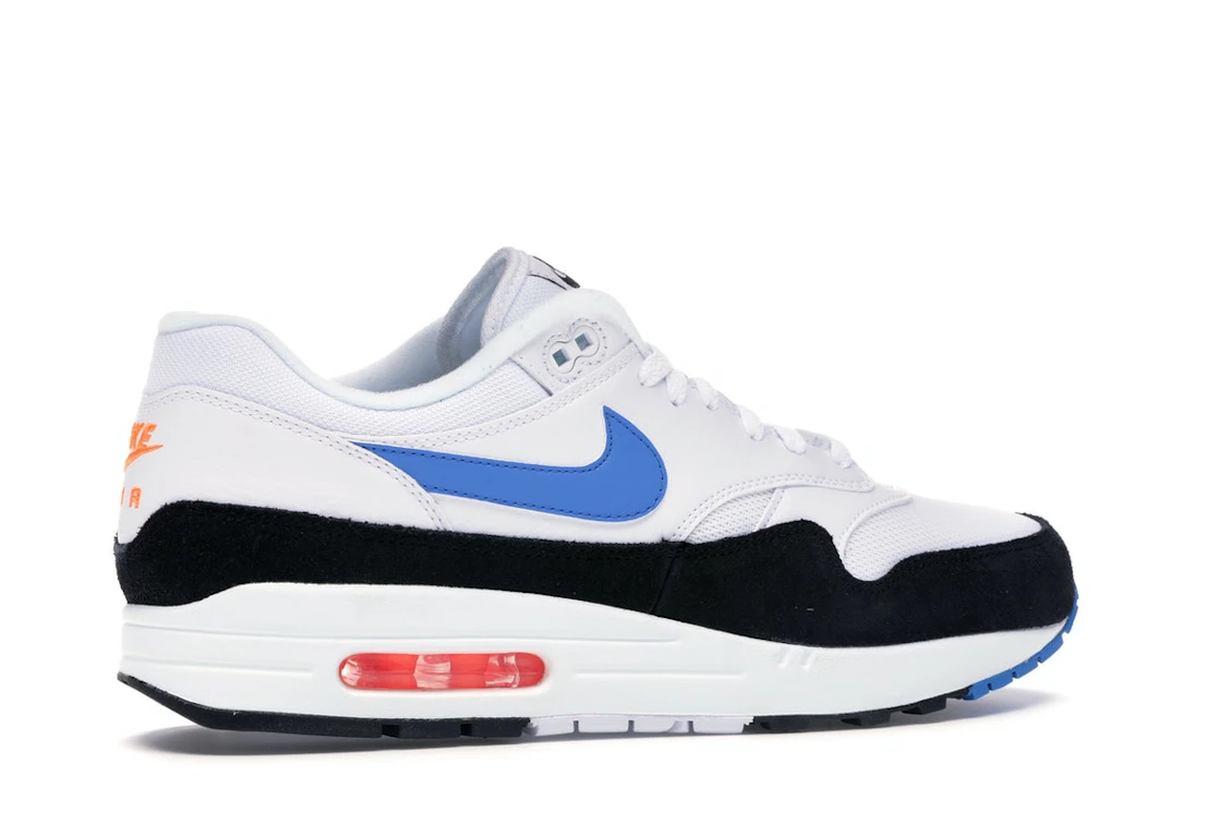 Vue 35 de Nike Air Max 1 White Photo Blue Black