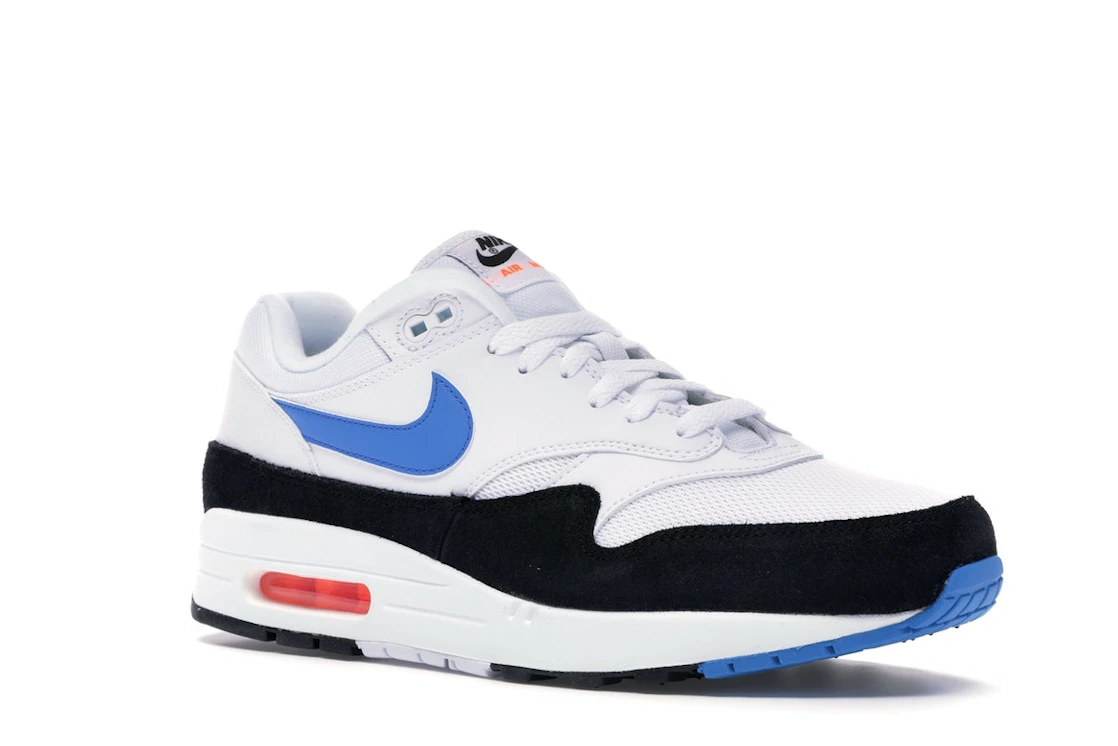 Vue 5 de Nike Air Max 1 White Photo Blue Black