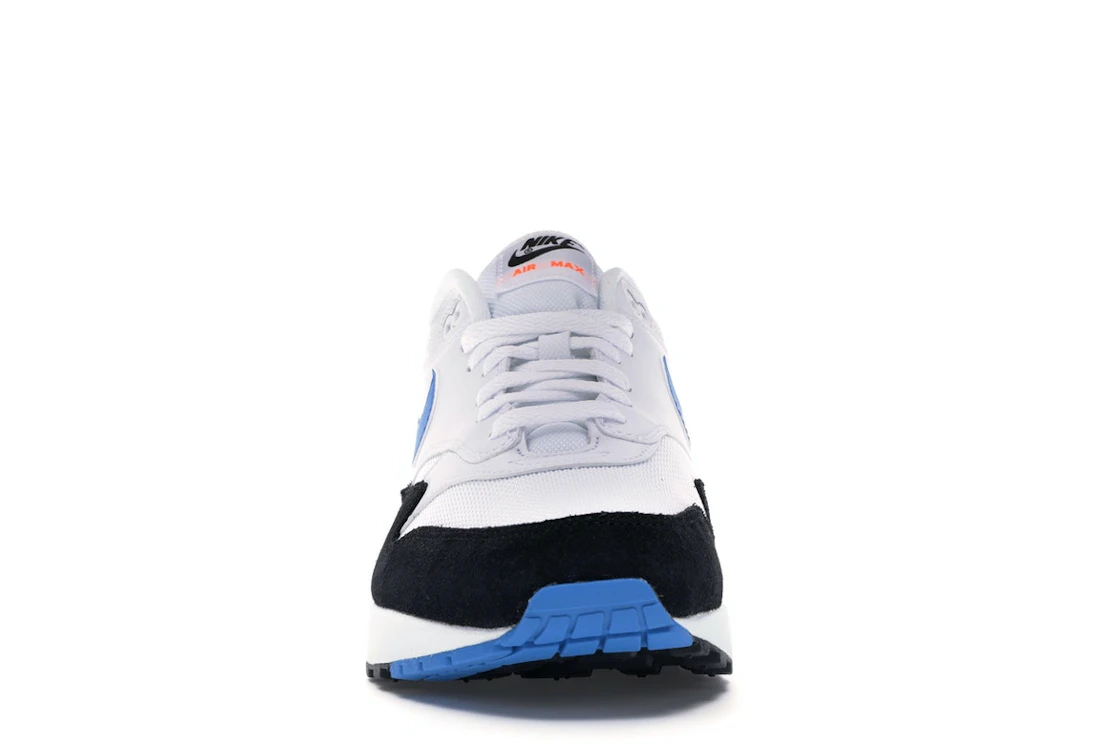 Vue 10 de Nike Air Max 1 White Photo Blue Black
