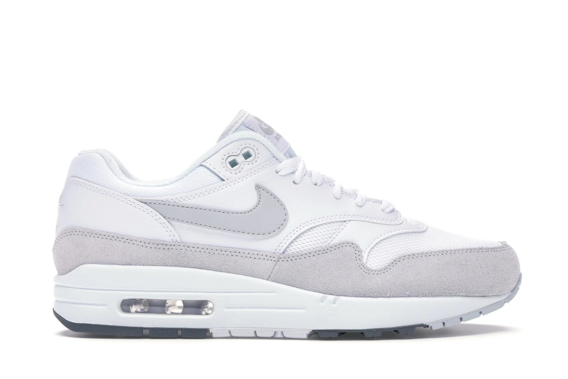 Vue 1 de Nike Air Max 1 White Pure Platinum