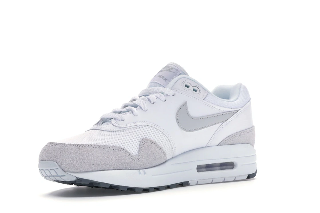 Vue 15 de Nike Air Max 1 White Pure Platinum