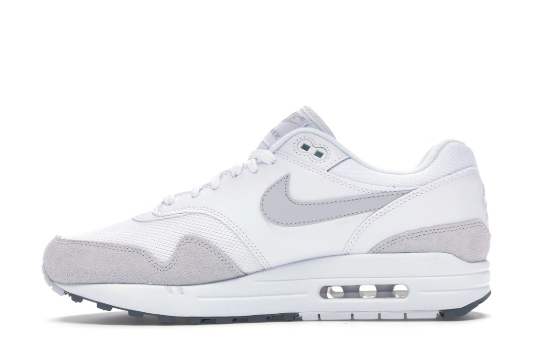 Vue 19 de Nike Air Max 1 White Pure Platinum