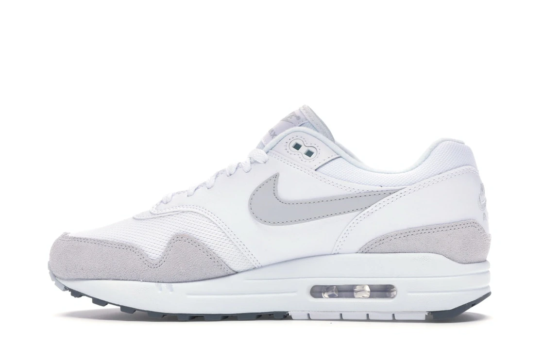 Vue 20 de Nike Air Max 1 White Pure Platinum