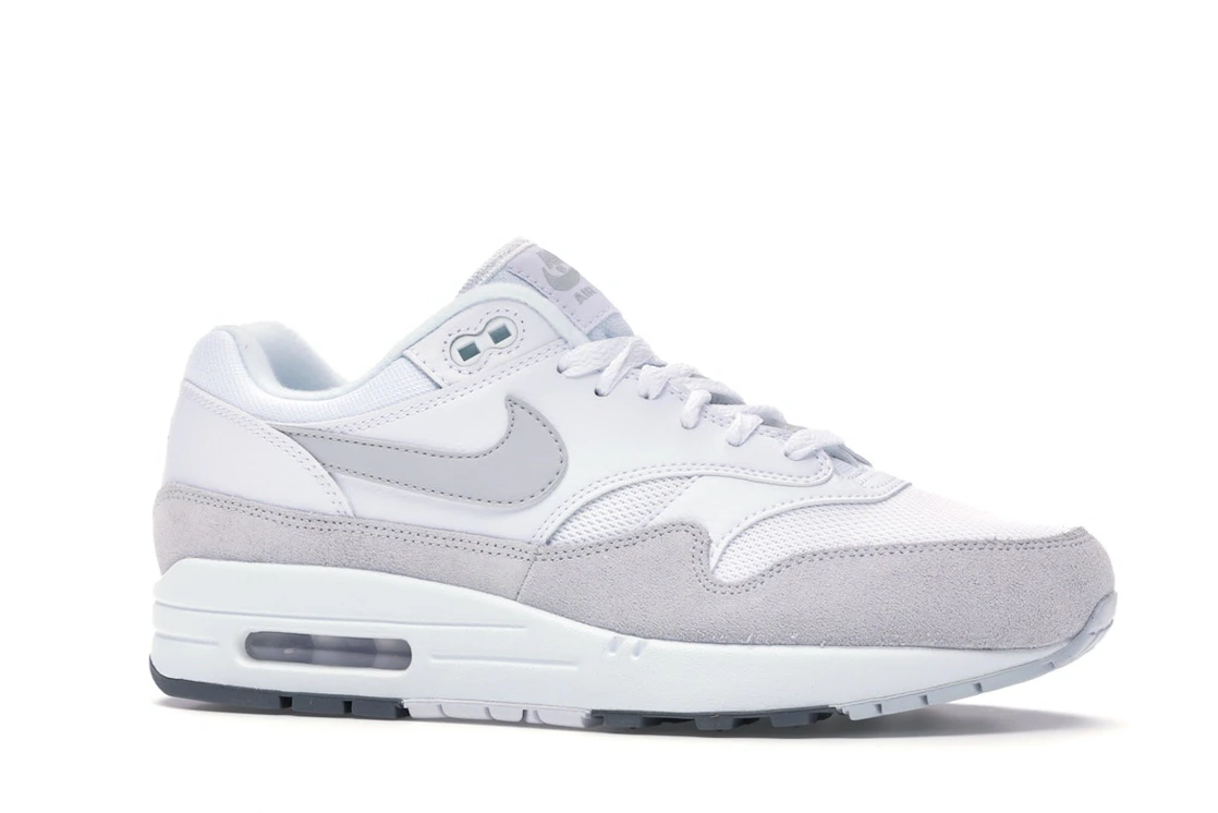 Vue 3 de Nike Air Max 1 White Pure Platinum