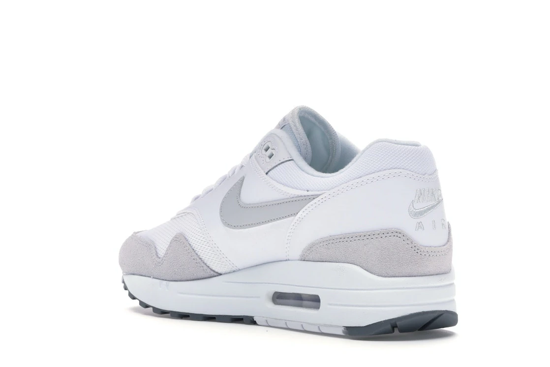 Vue 24 de Nike Air Max 1 White Pure Platinum