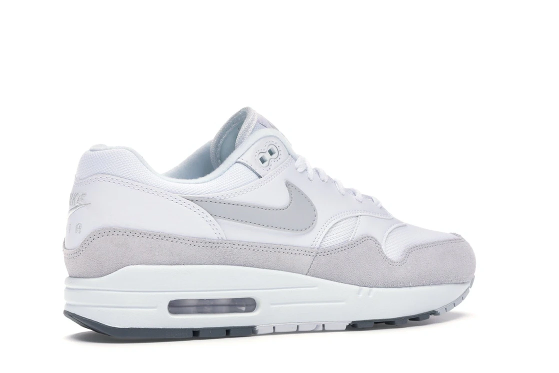 Vue 34 de Nike Air Max 1 White Pure Platinum