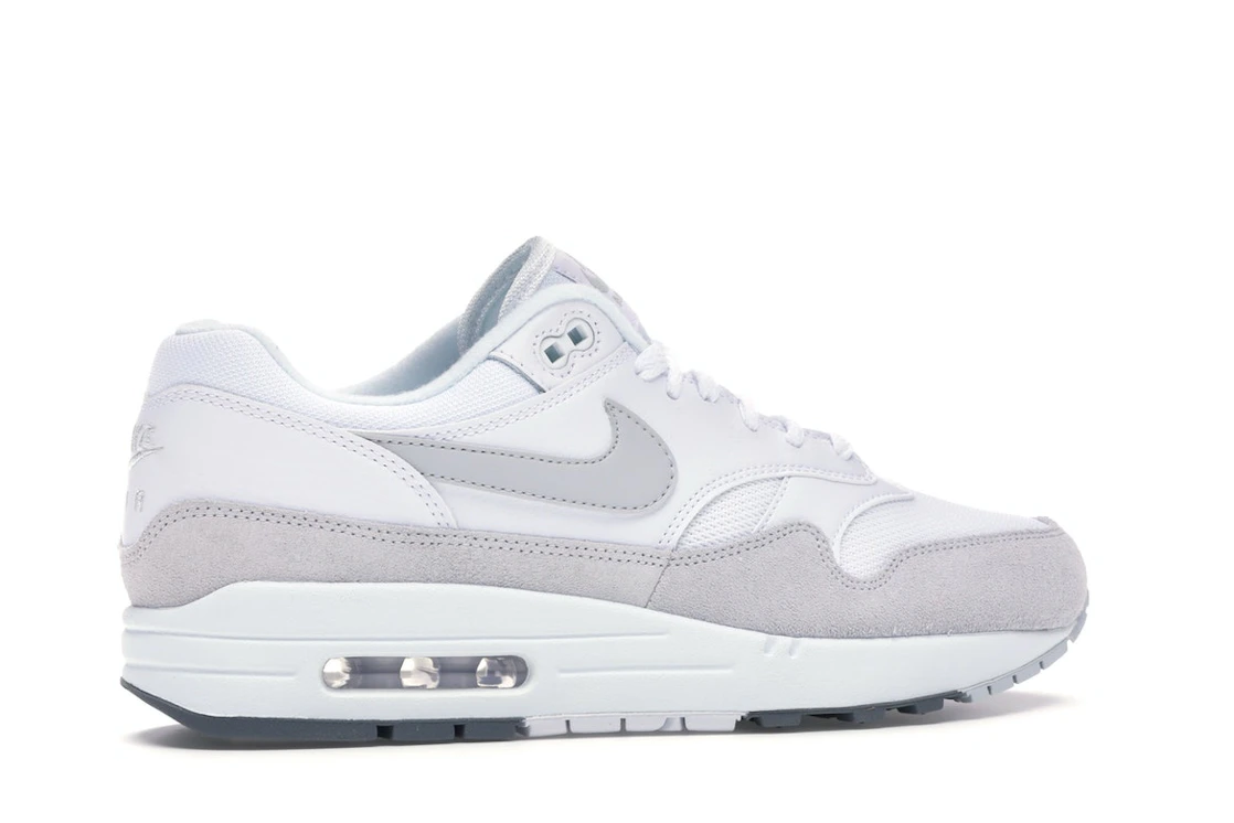 Vue 35 de Nike Air Max 1 White Pure Platinum