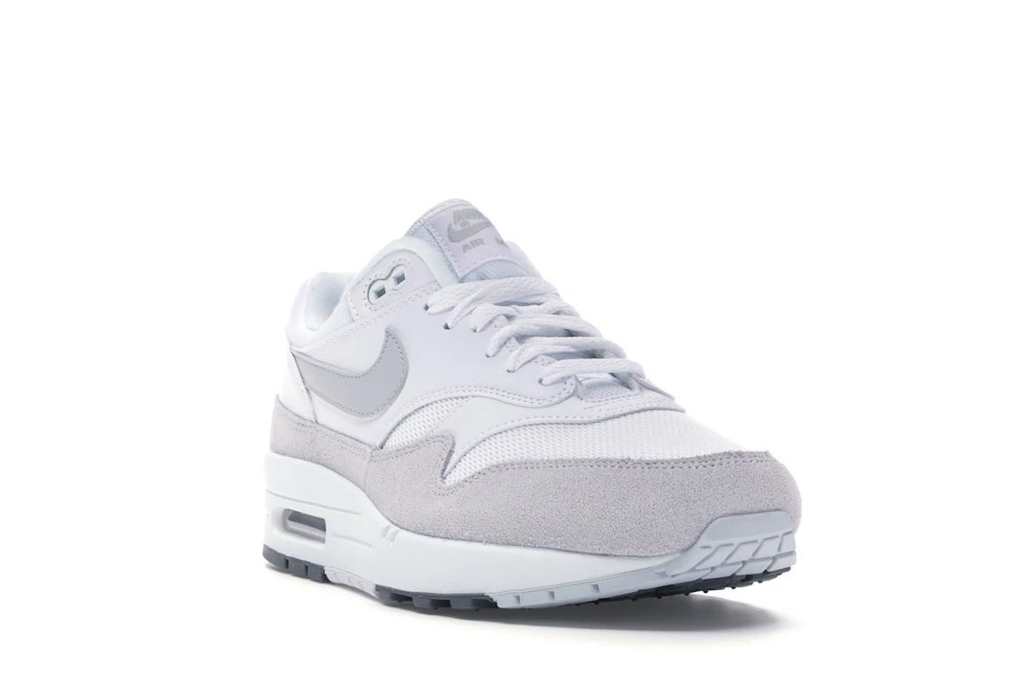 Vue 7 de Nike Air Max 1 White Pure Platinum