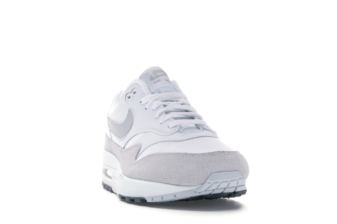 Vue 8 de Nike Air Max 1 White Pure Platinum
