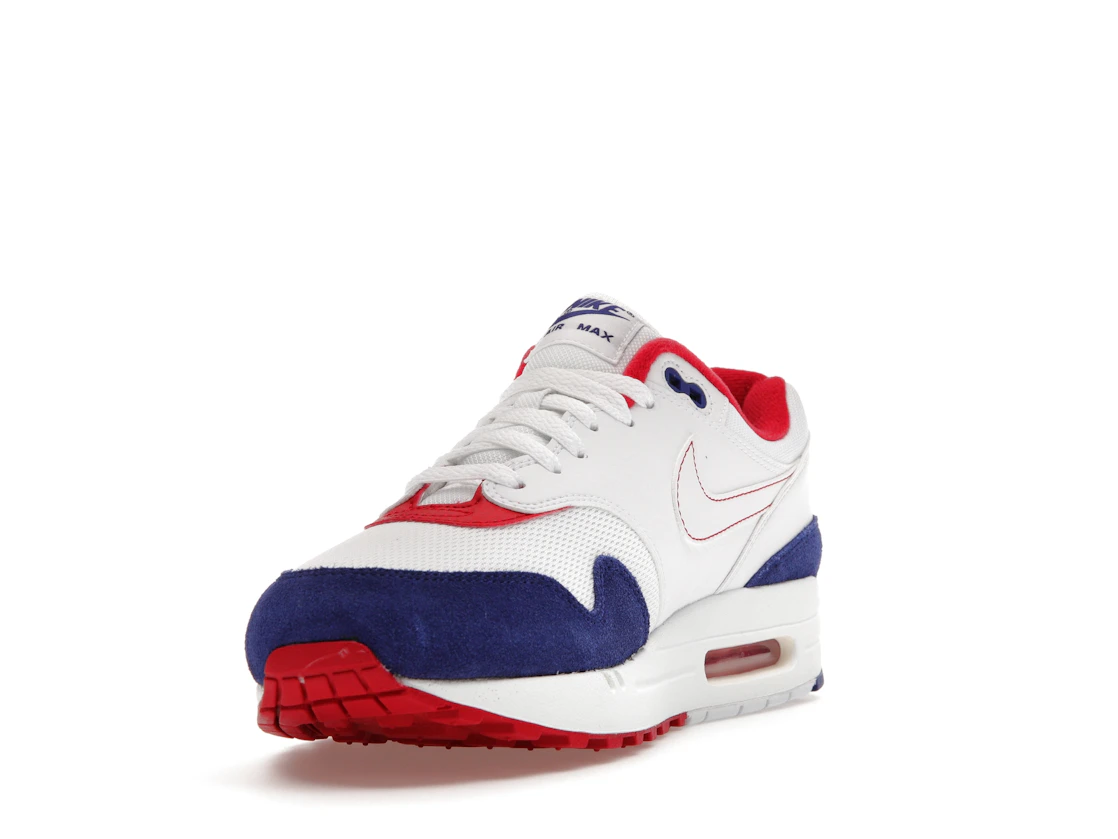 Vue 13 de Nike Air Max 1 White Red Blue