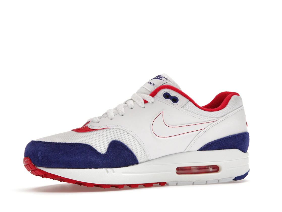 Vue 17 de Nike Air Max 1 White Red Blue