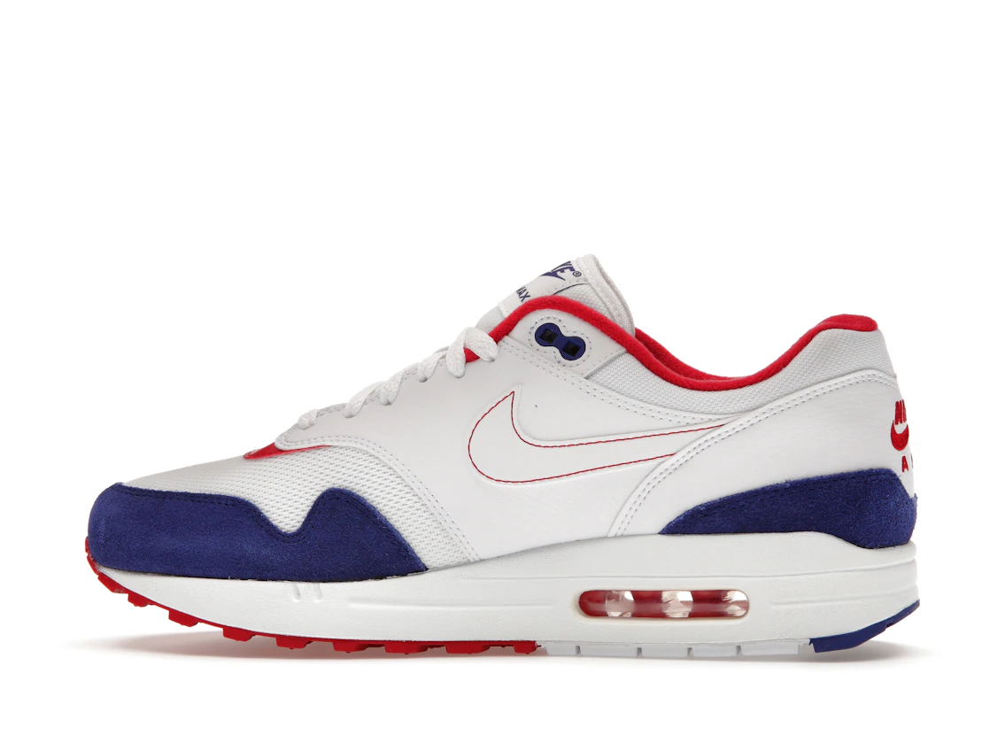 Vue 20 de Nike Air Max 1 White Red Blue