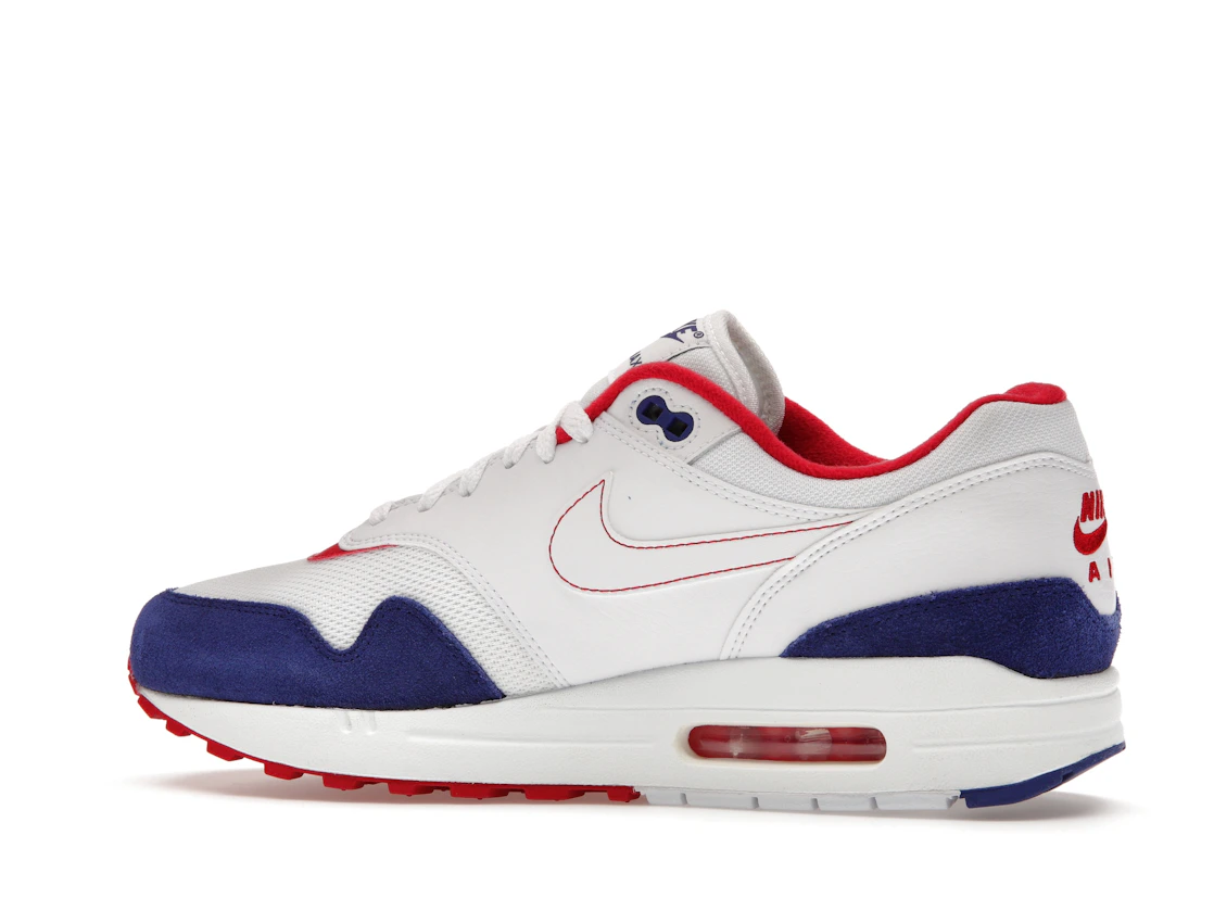 Vue 21 de Nike Air Max 1 White Red Blue