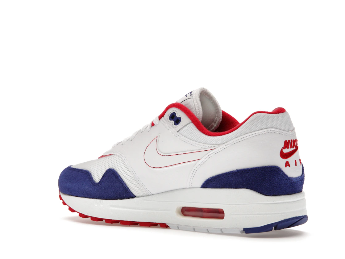 Vue 23 de Nike Air Max 1 White Red Blue