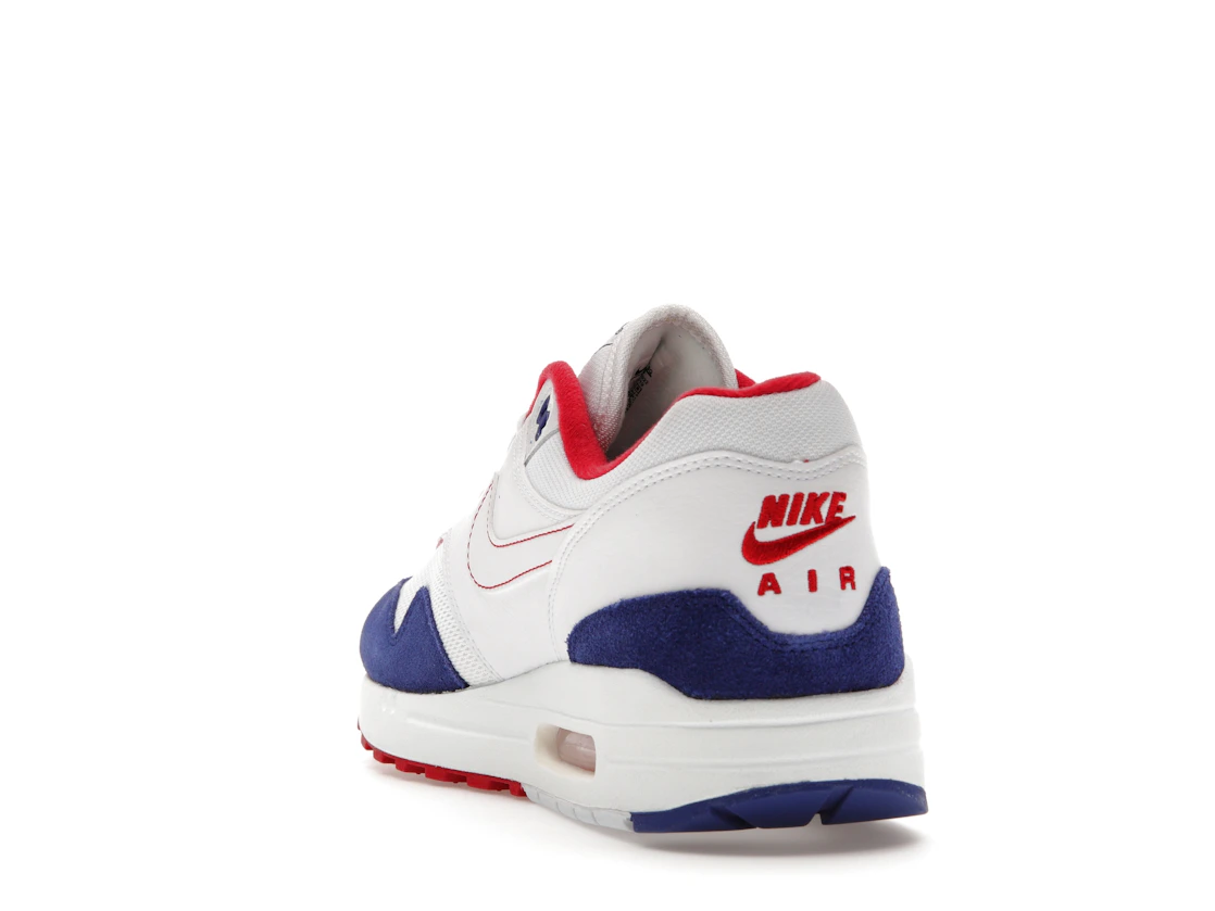 Vue 26 de Nike Air Max 1 White Red Blue