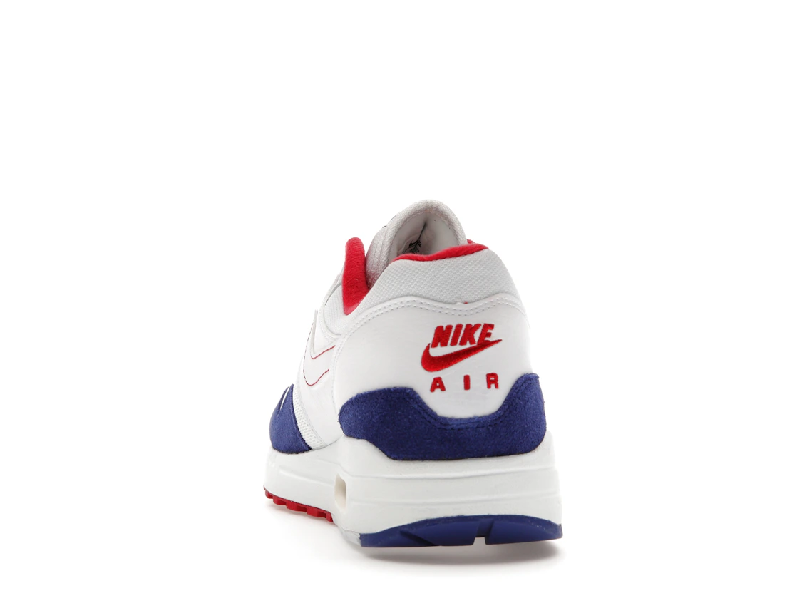 Vue 27 de Nike Air Max 1 White Red Blue