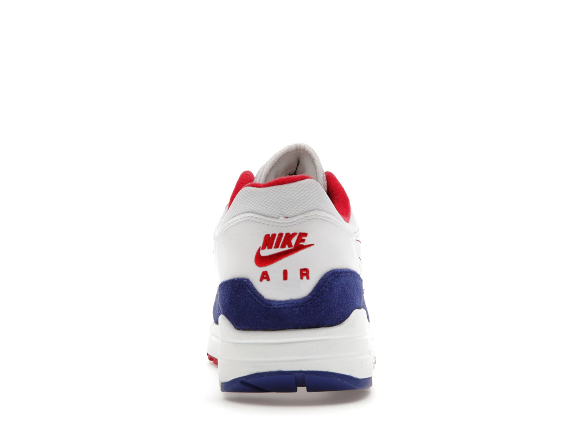 Vue 28 de Nike Air Max 1 White Red Blue