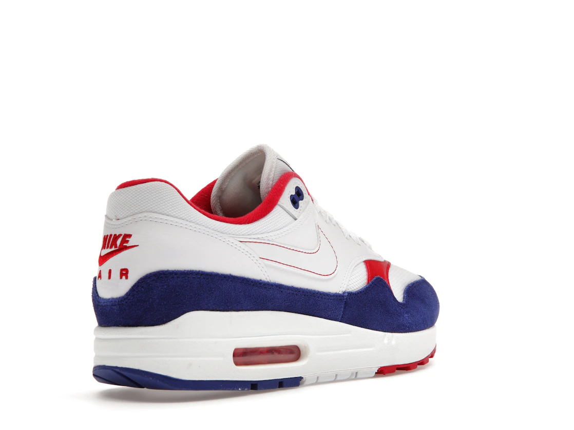 Vue 32 de Nike Air Max 1 White Red Blue