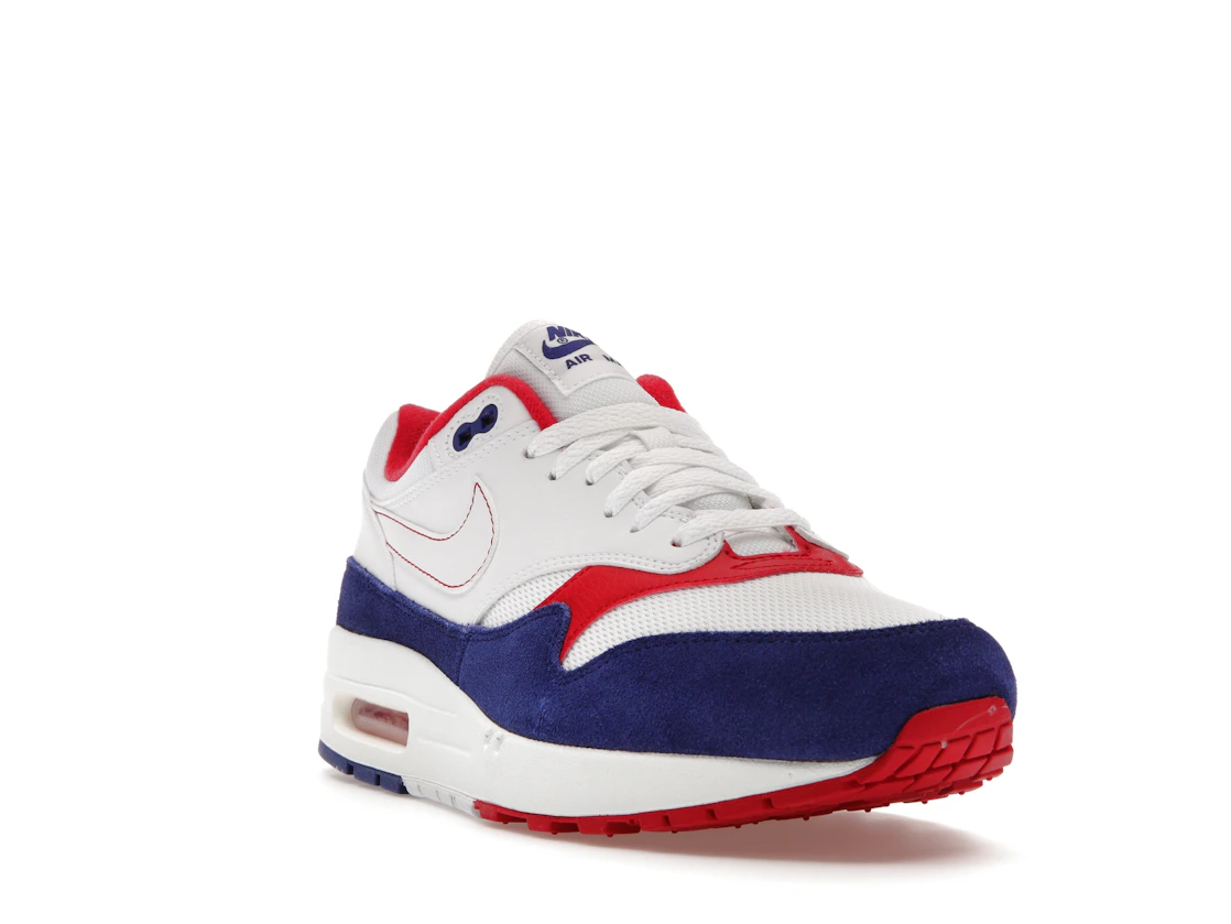 Vue 7 de Nike Air Max 1 White Red Blue