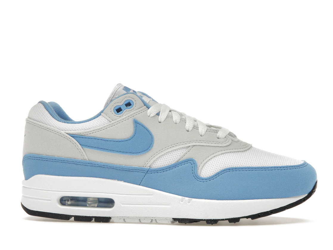 Vue 2 de Nike Air Max 1 White University Blue