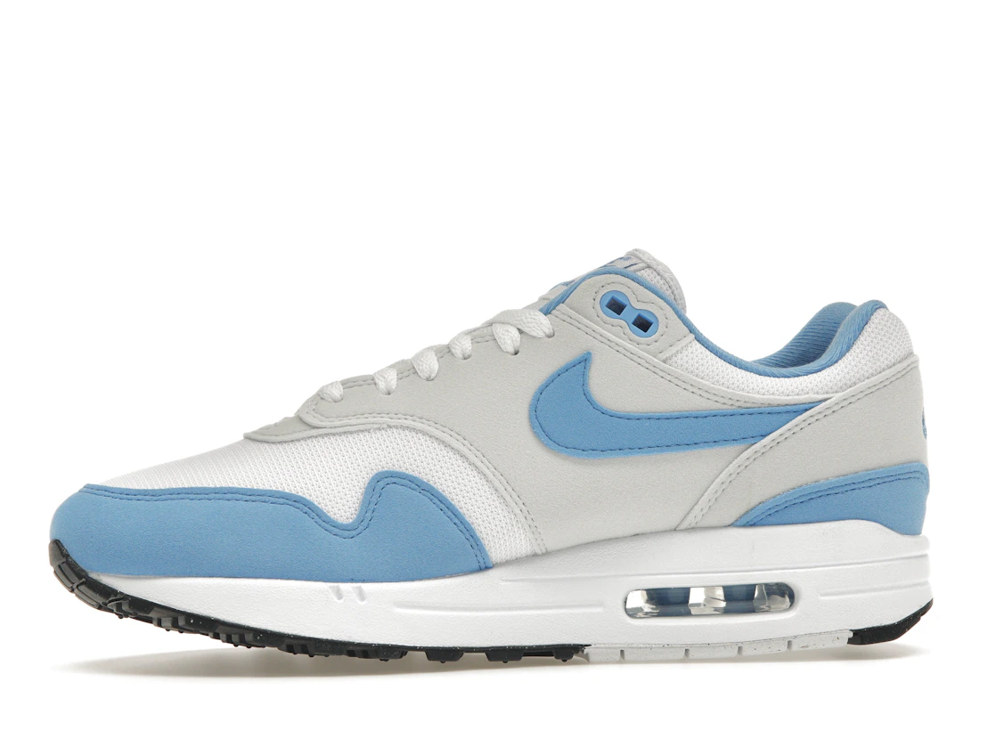 Vue 18 de Nike Air Max 1 White University Blue