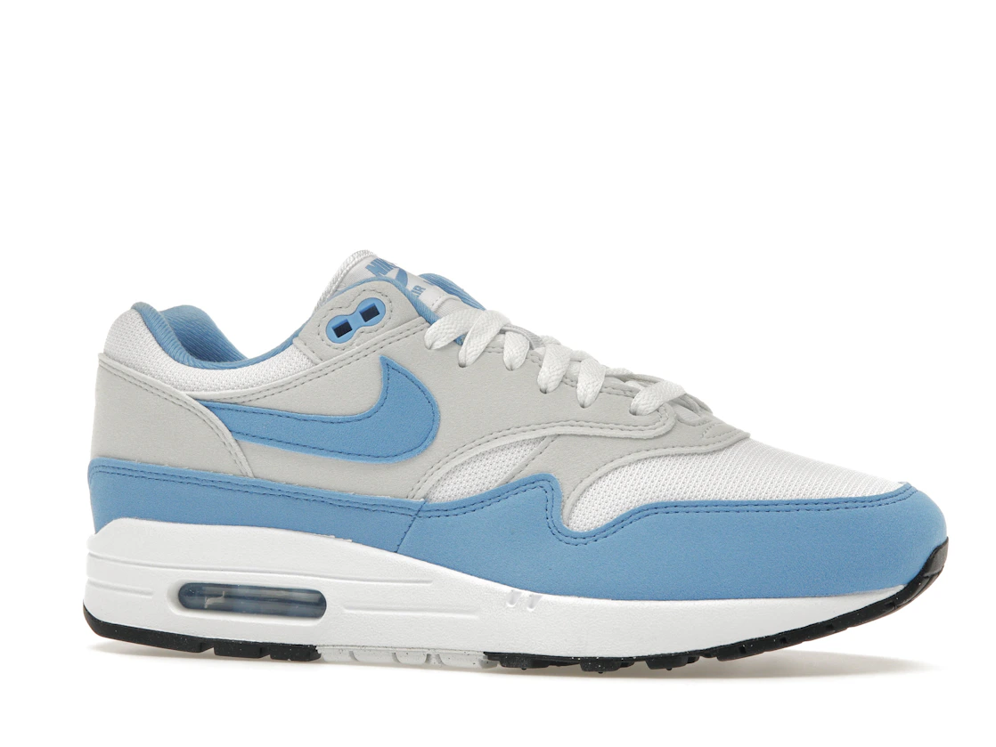 Vue 3 de Nike Air Max 1 White University Blue