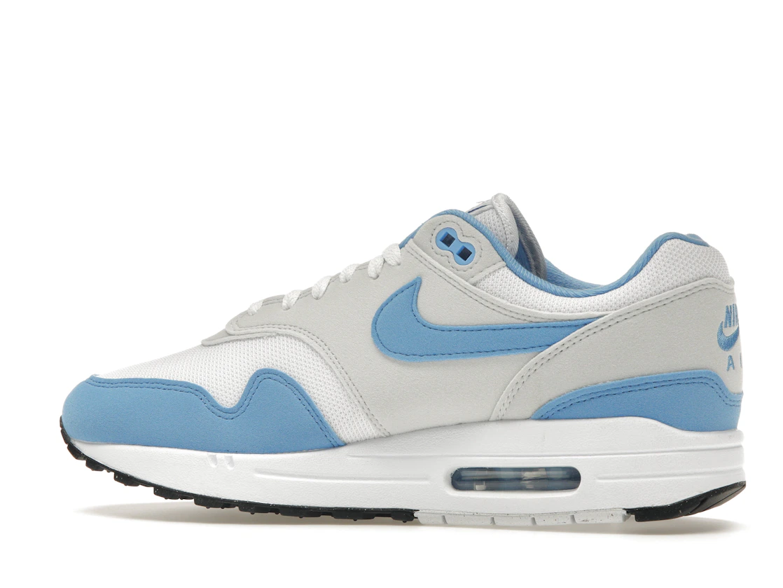 Vue 21 de Nike Air Max 1 White University Blue