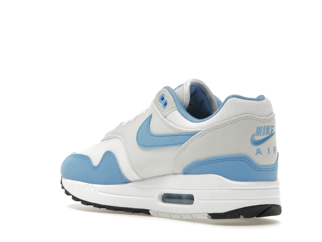 Vue 24 de Nike Air Max 1 White University Blue